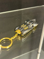 Black Hot Rod Car Keychain