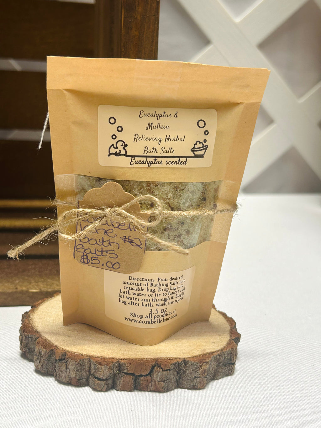 Eucalyptus Herbal Bath Salts Relaxing Epsom & Himalayan Salt Bath Soak