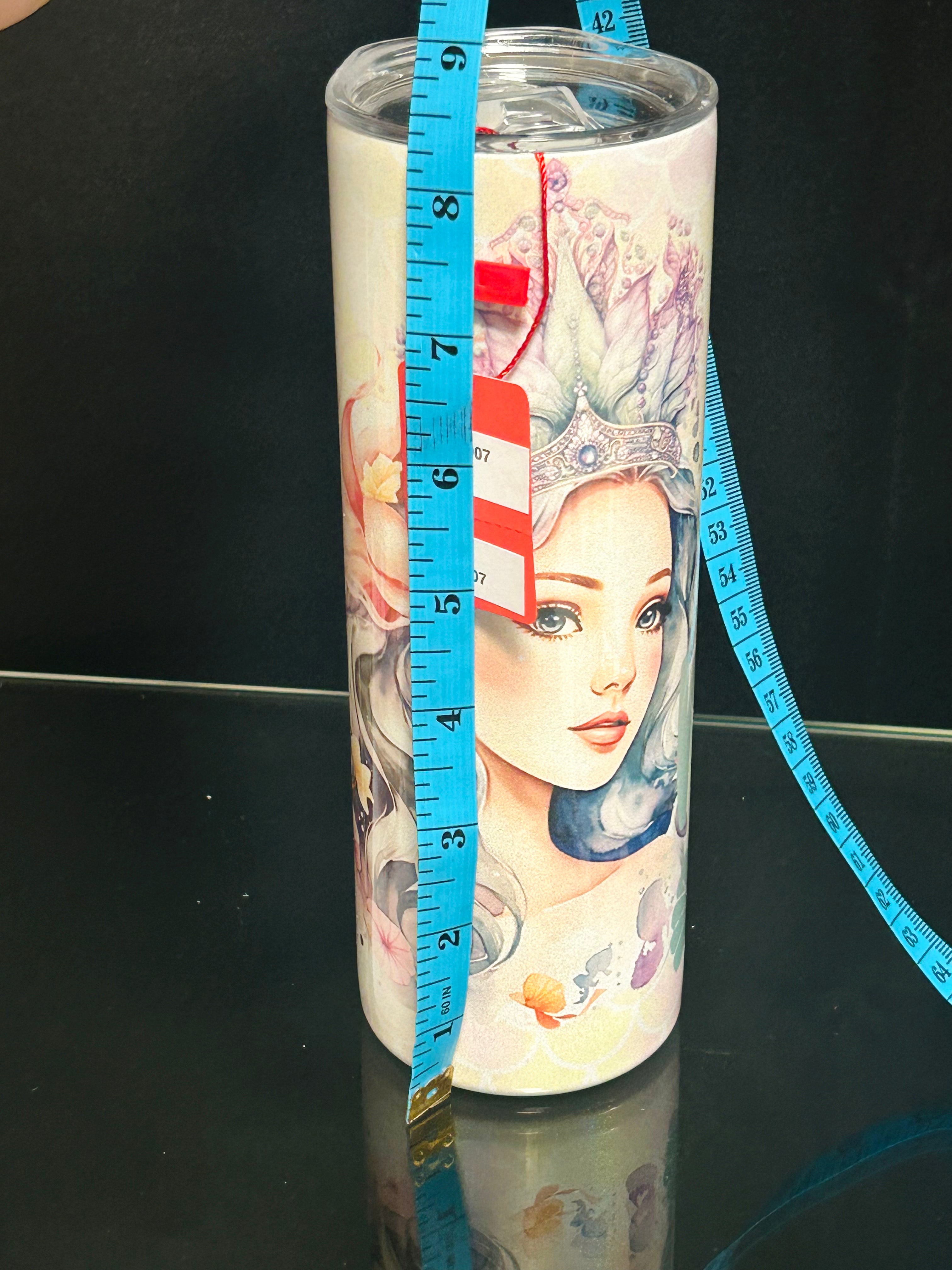 Mermaid Stainless Steel Tumbler with Lid Beach Ocean Travel Cup