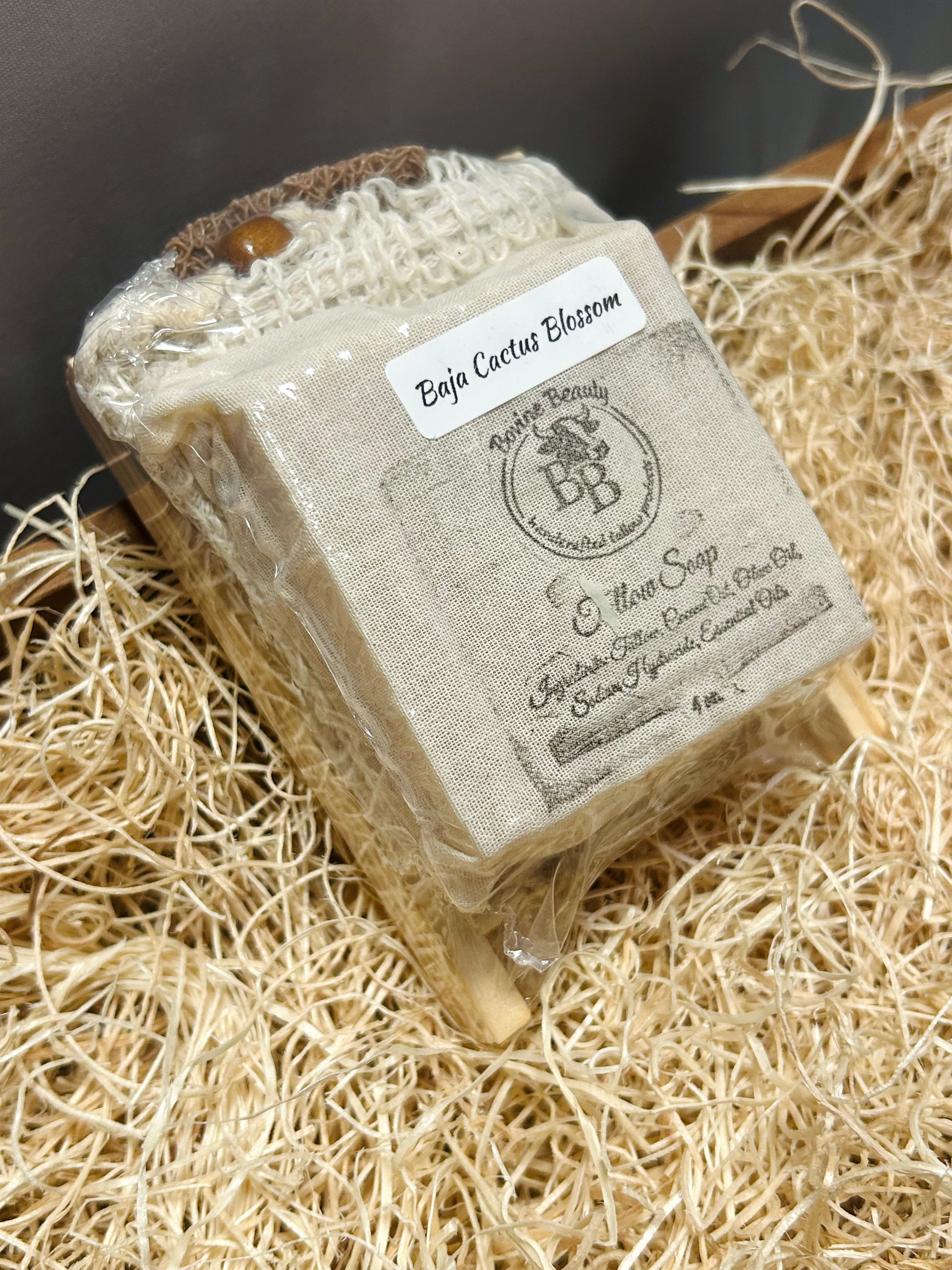 Baja Cactus Blossom Soap Gift Set with Exfoliating Soap Saver Bag