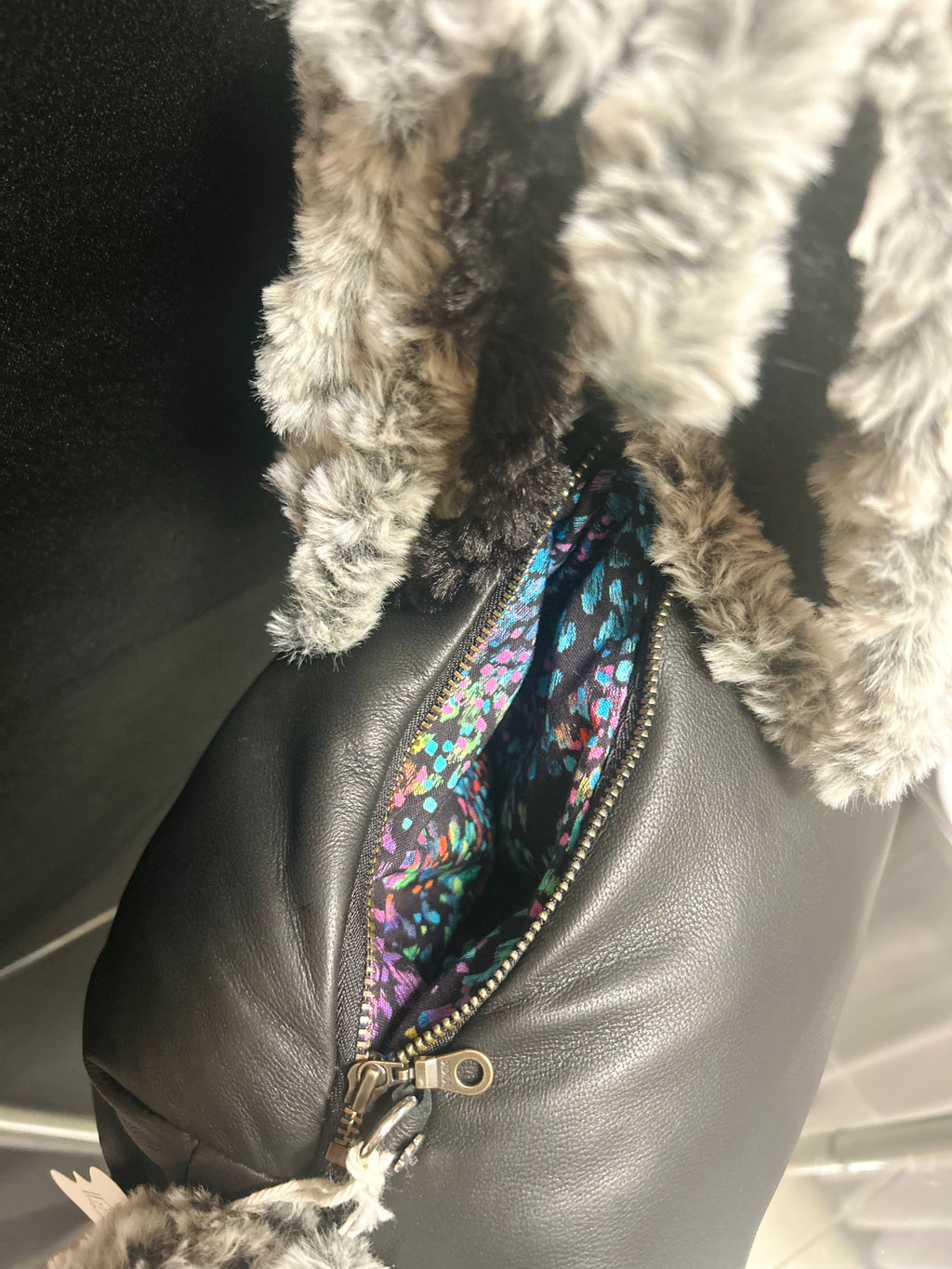 Handcrafted Leather Horse Purse Black Horse Crossbody Bag