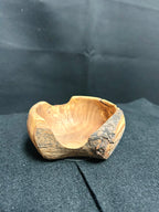 Handcrafted Olive Wood Bark Edge Trinket Bowl Rustic Natural Wood Catchall