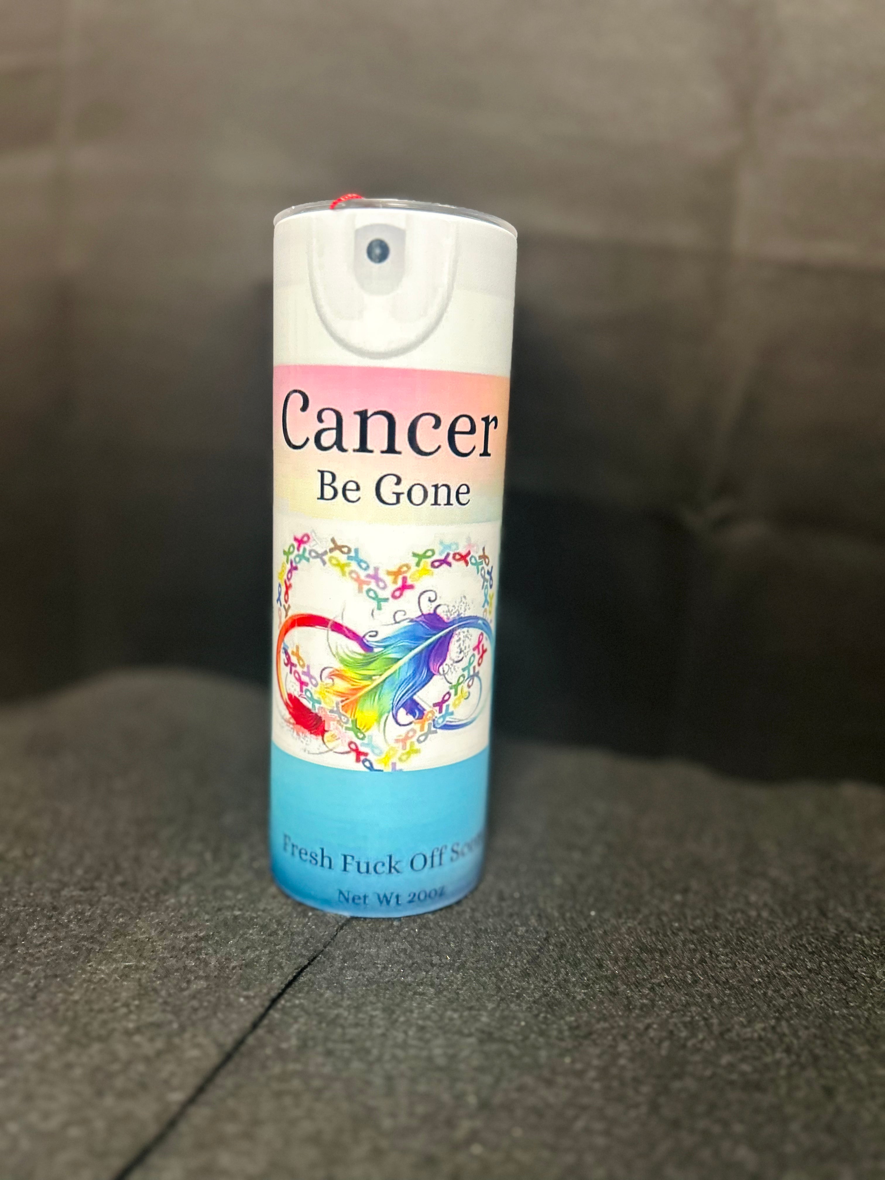 Cancer Be Gone Novelty Stainless Steel Tumbler | Awareness Ribbon
