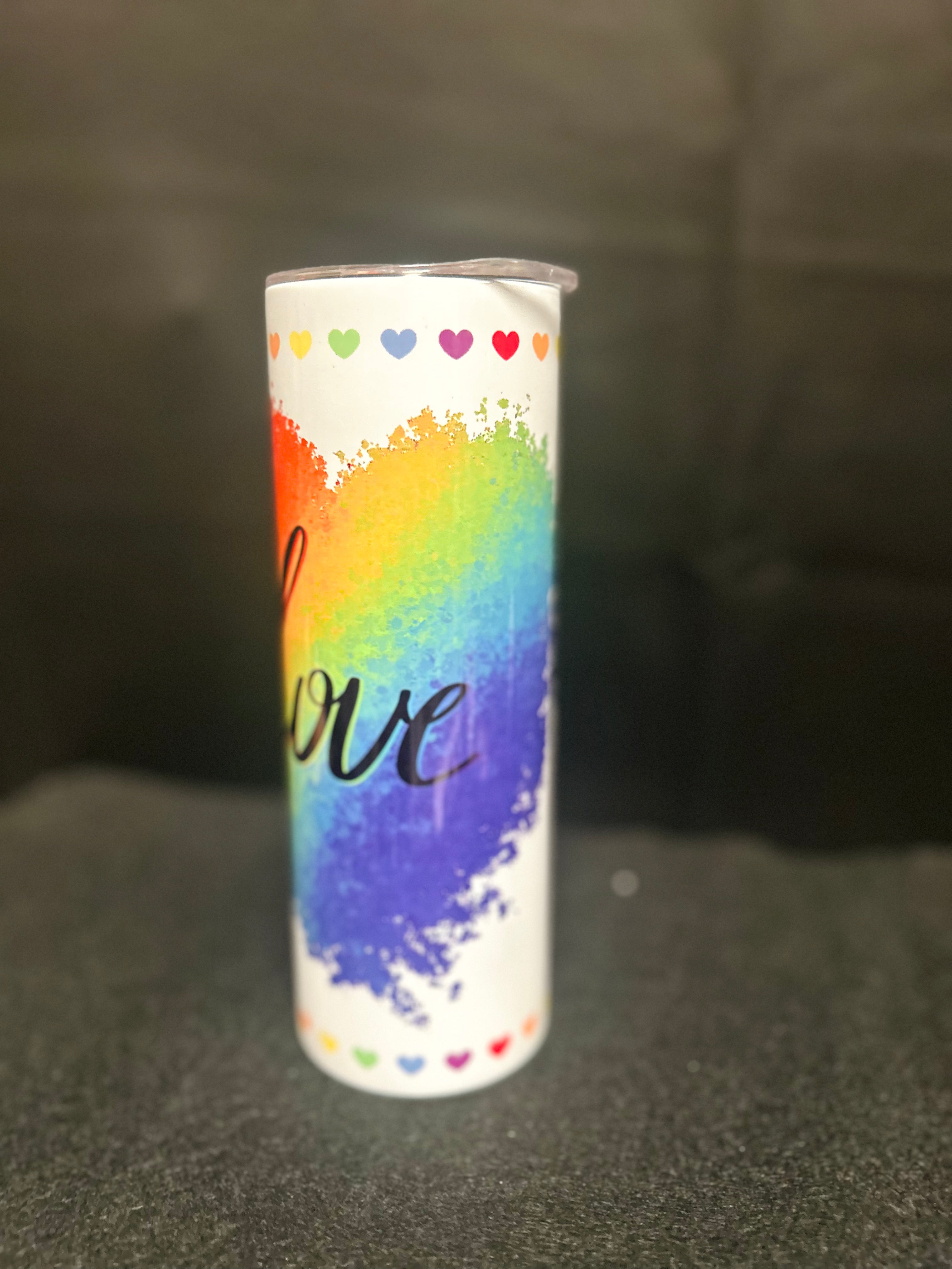 Rainbow Love Stainless Steel Tumbler