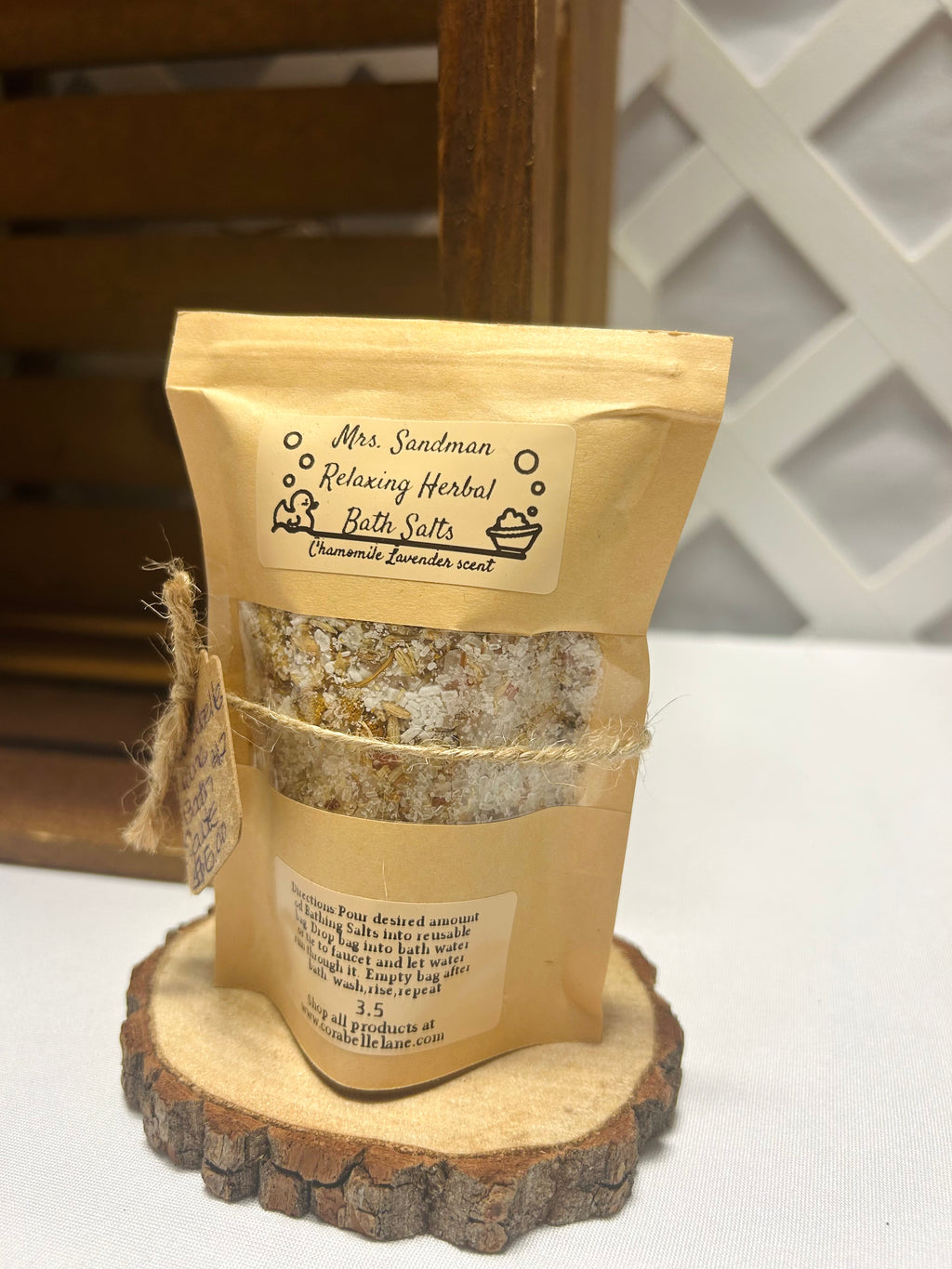 Chamomile Lavender Herbal Bath Salts Relaxing Epsom & Himalayan Salt Bath Soak