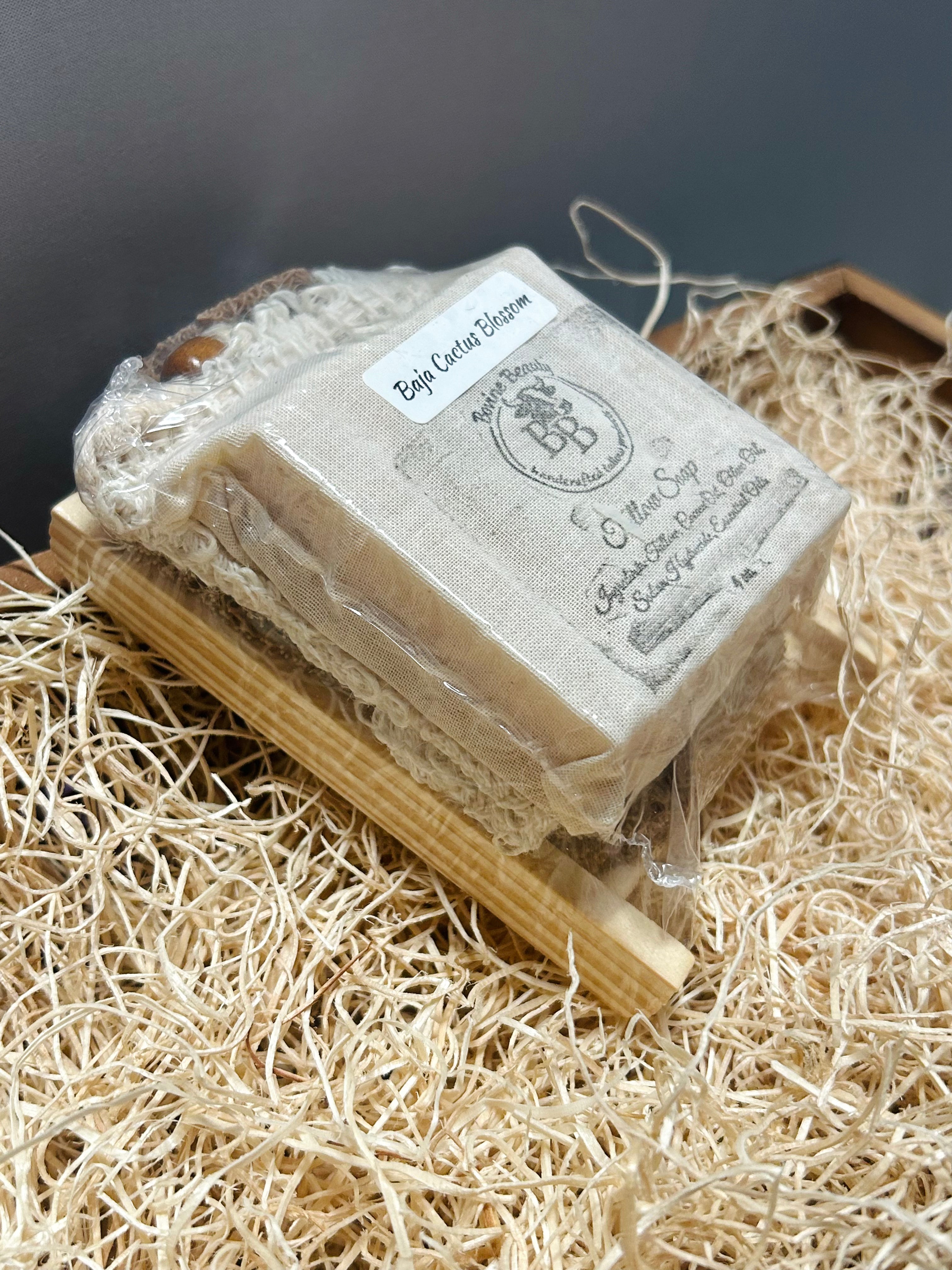 Baja Cactus Blossom Soap Gift Set with Exfoliating Soap Saver Bag