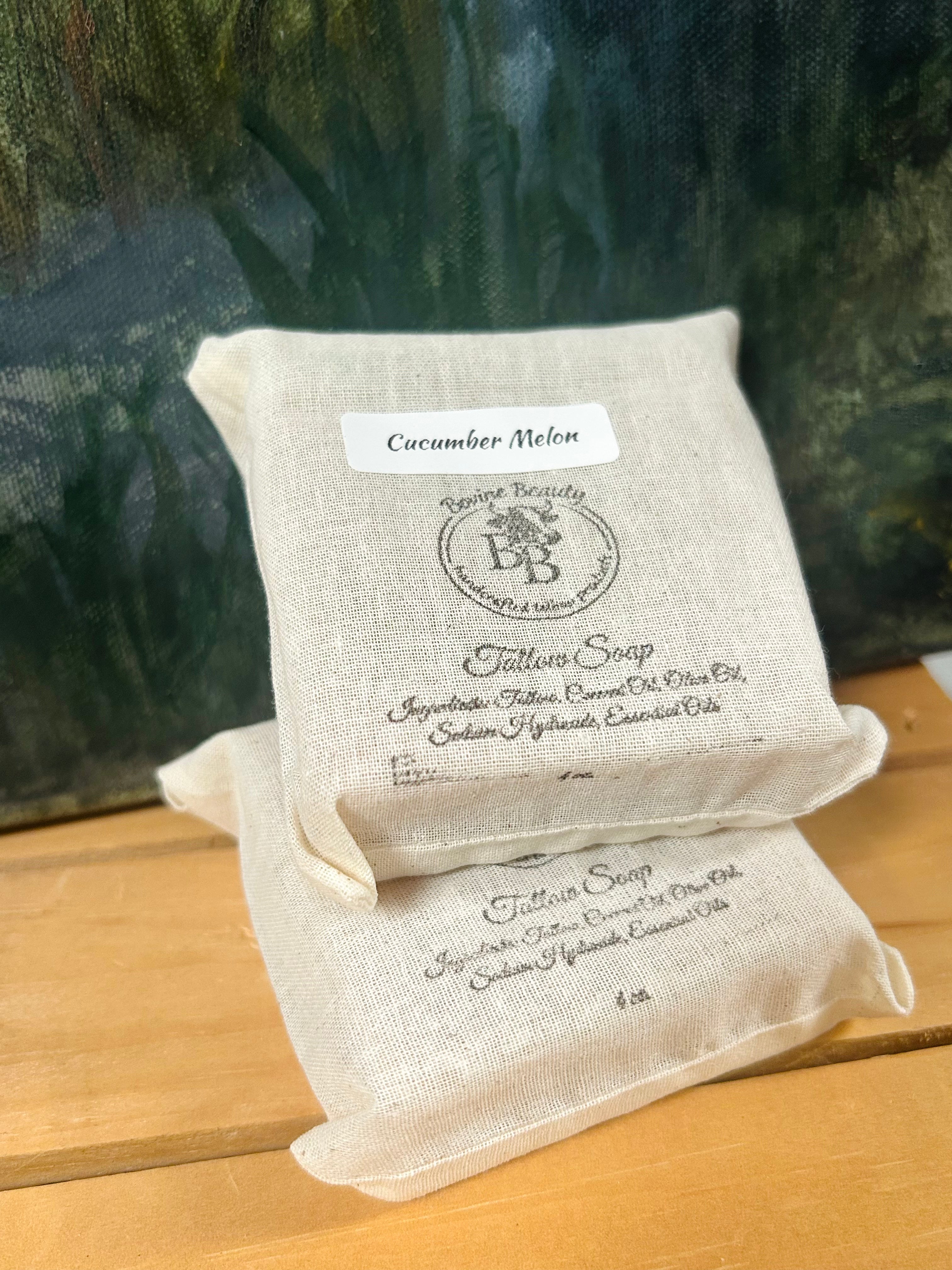 Cucumber Melon Handcrafted Tallow Soap