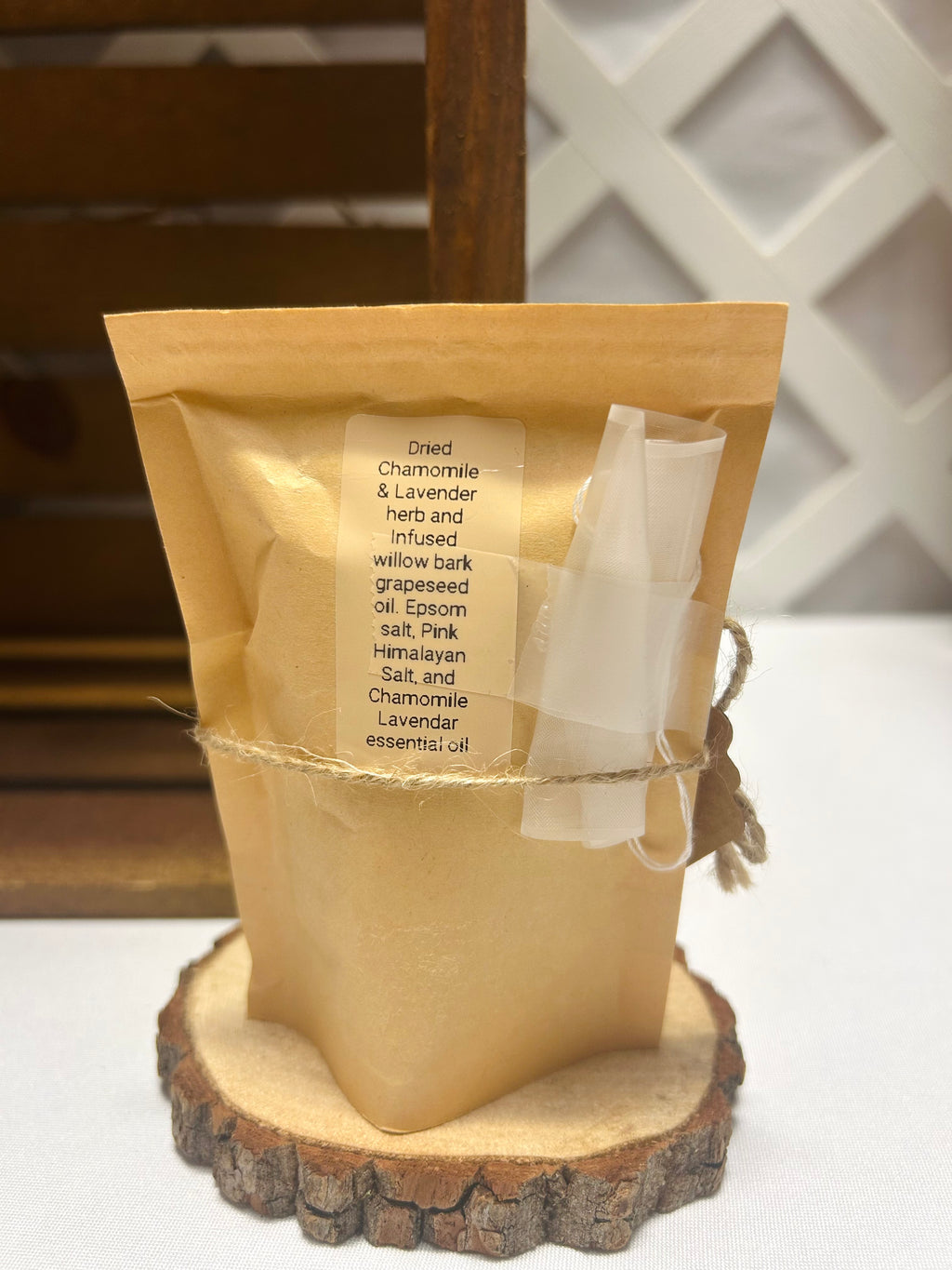Chamomile Lavender Herbal Bath Salts Relaxing Epsom & Himalayan Salt Bath Soak