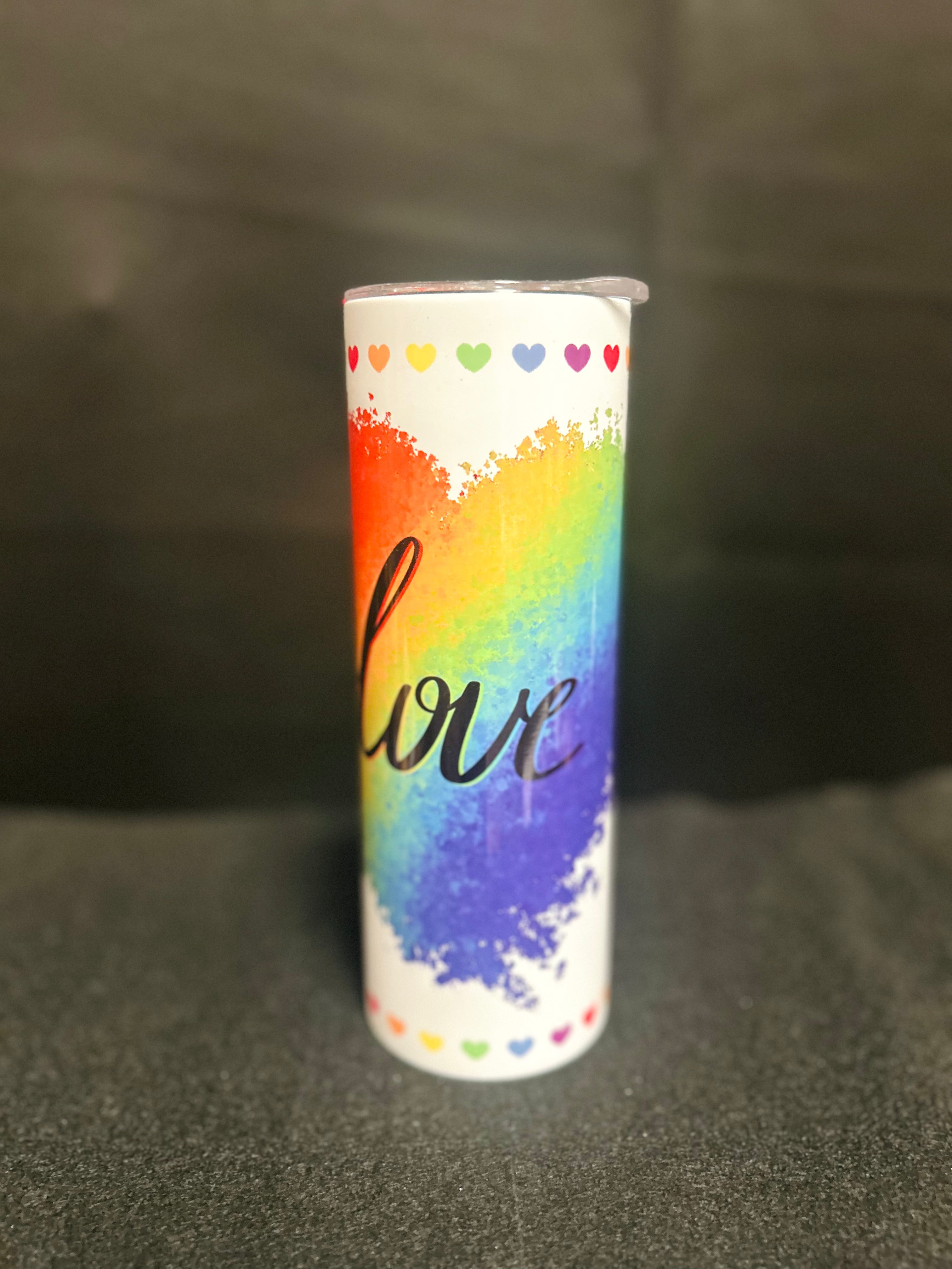 Rainbow Love Stainless Steel Tumbler