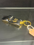 Black Hot Rod Car Keychain