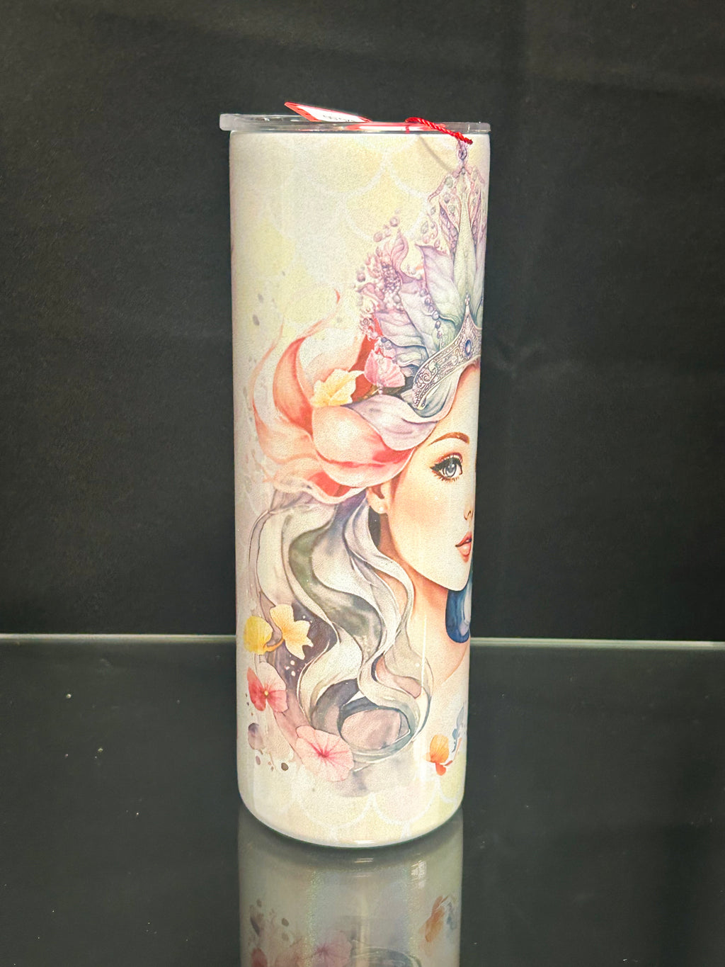 Mermaid Stainless Steel Tumbler with Lid Beach Ocean Travel Cup