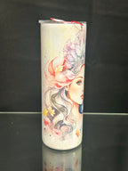 Mermaid Stainless Steel Tumbler with Lid Beach Ocean Travel Cup
