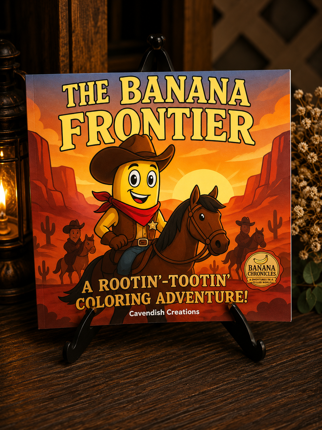 The Banana Frontier Wild West Coloring Book for Kids & Families