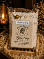 Huckleberry Honey Soap Gift Set with Exfoliating Soap Saver Bag