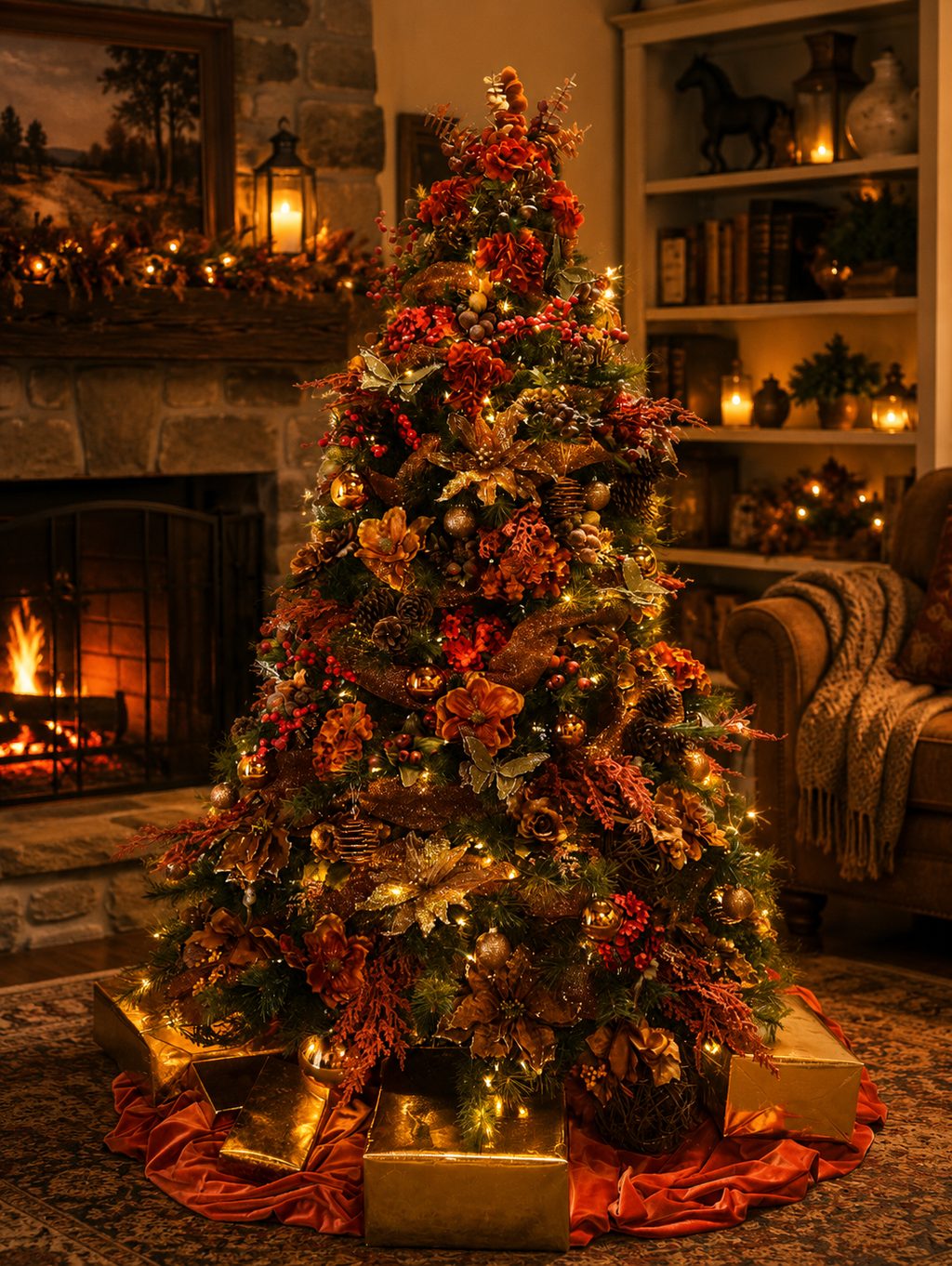 6-Foot Designer Fall Harvest Christmas Tree Local Pickup & Delivery Only