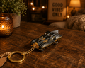 Black Hot Rod Car Keychain