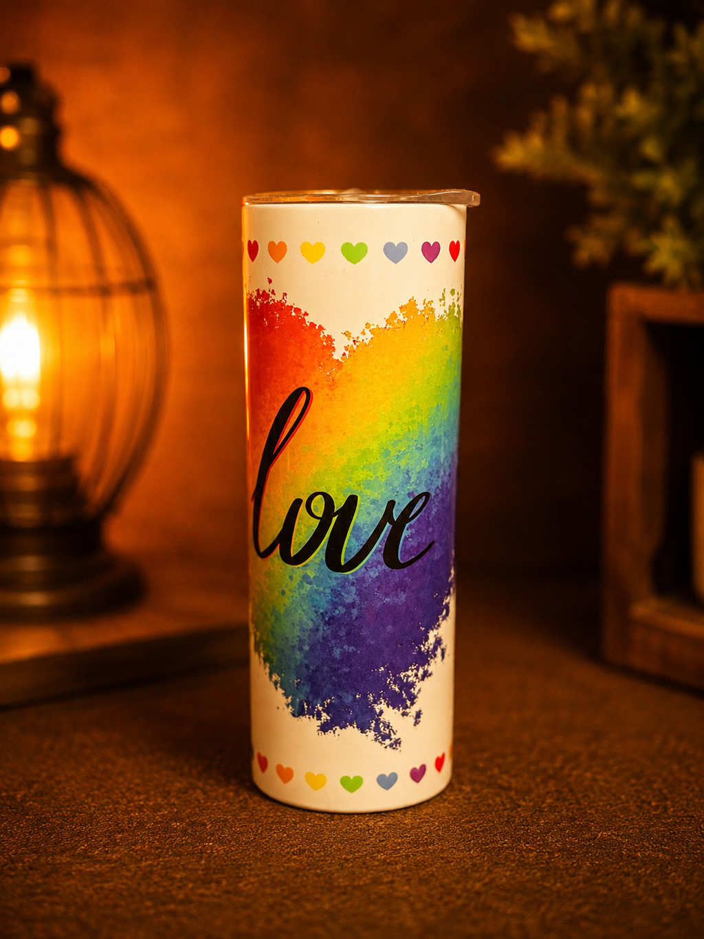 Rainbow Love Stainless Steel Tumbler