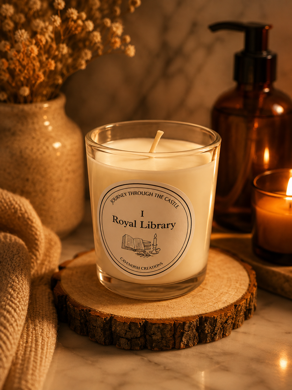 Royal Library Scented Candle Custom Fragrance Blend