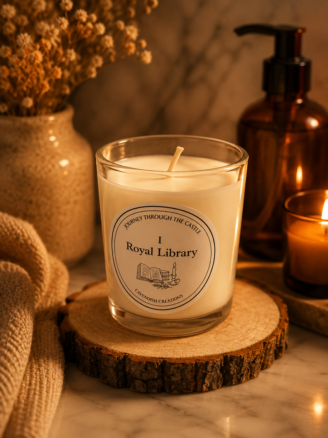 Royal Library Scented Candle Custom Fragrance Blend