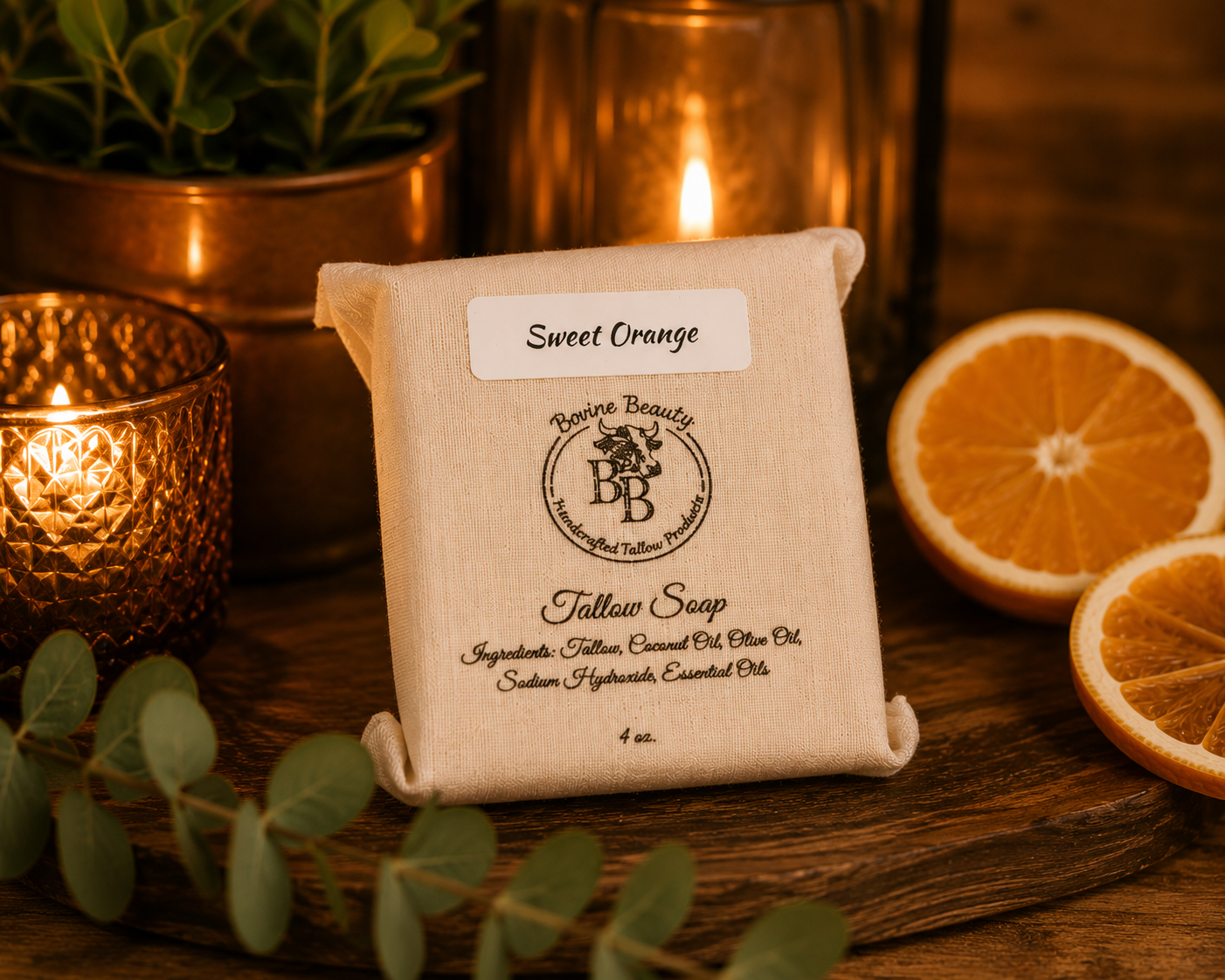 Sweet Orange Handcrafted Tallow Soap